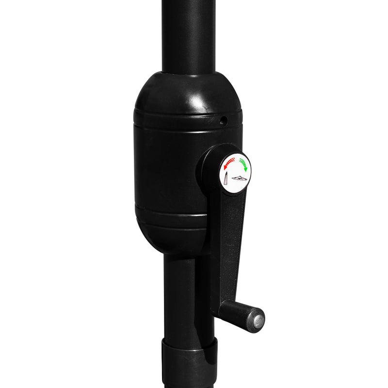 Bali 9' Round UV Resistant Outdoor Patio Umbrella With Height Lever And 33° Push Button Tilt