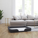 Cozy Orthopedic Joint Relief Memory Foam Bolster Dog Bed for Pets up to 44 LBS., Gray Removable, Washable Cover, Non-Slip Bottom