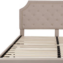 Provence Platform Bed with Slatted Support and Accent Nail Trim