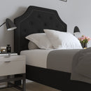 Provence Platform Bed with Slatted Support and Accent Nail Trim