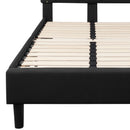 Provence Platform Bed with Slatted Support and Accent Nail Trim