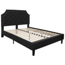 Provence Platform Bed with Slatted Support and Accent Nail Trim