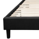 Provence Platform Bed with Slatted Support and Accent Nail Trim