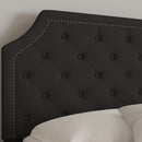 Provence Platform Bed with Slatted Support and Accent Nail Trim