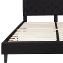 Provence Platform Bed with Slatted Support and Accent Nail Trim