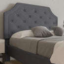 Provence Platform Bed with Slatted Support and Accent Nail Trim