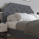 Provence Platform Bed with Slatted Support and Accent Nail Trim