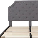 Provence Platform Bed with Slatted Support and Accent Nail Trim