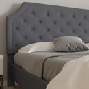 Provence Platform Bed with Slatted Support and Accent Nail Trim