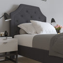 Provence Platform Bed with Slatted Support and Accent Nail Trim