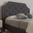 Provence Platform Bed with Slatted Support and Accent Nail Trim