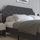 Provence Platform Bed with Slatted Support and Accent Nail Trim