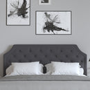 Provence Platform Bed with Slatted Support and Accent Nail Trim