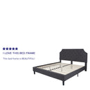 Provence Platform Bed with Slatted Support and Accent Nail Trim