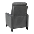 Renza Transitional Pushback Recliner with Pillow Style Back and Accent Nail Trim - Manual Recliner