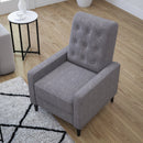 Darcy Mid-Century Modern Faux Leather Tufted Upholstery Ergonomic Push Back Living Room Recliner