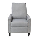 Renza Transitional Pushback Recliner with Pillow Style Back and Accent Nail Trim - Manual Recliner