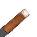 Breton Backless Bar Height Stools with Steel Supports and Footrest in Walnut Brown - Set Of 2