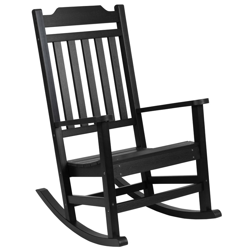 Hillford Poly Resin Indoor/Outdoor Rocking Chair