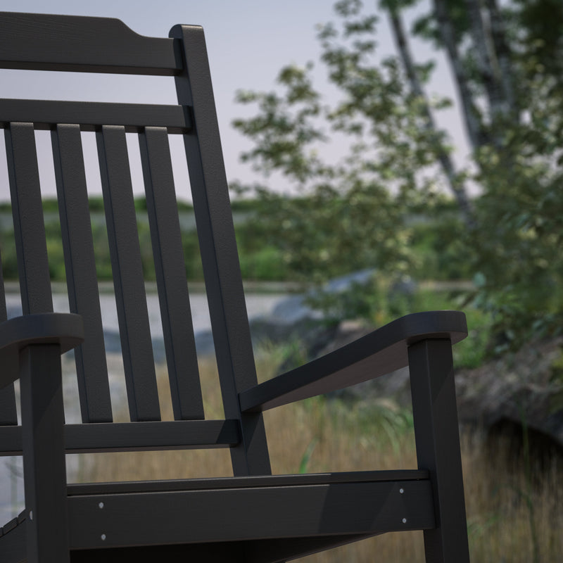 Hillford Poly Resin Indoor/Outdoor Rocking Chair