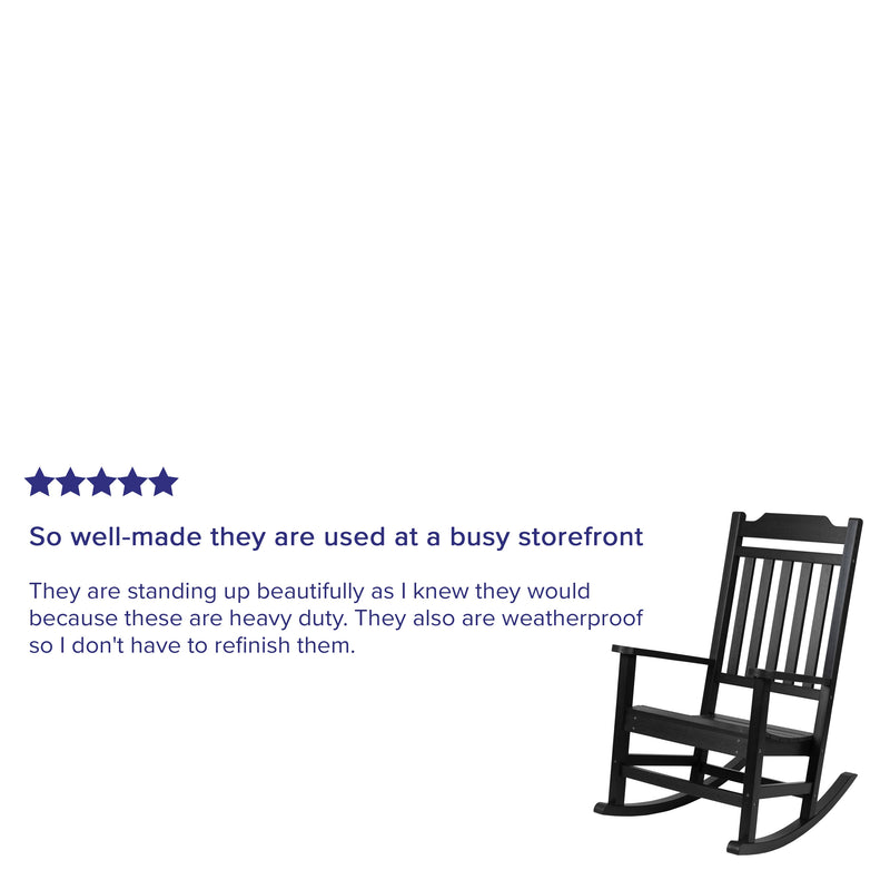 Hillford Poly Resin Indoor/Outdoor Rocking Chair