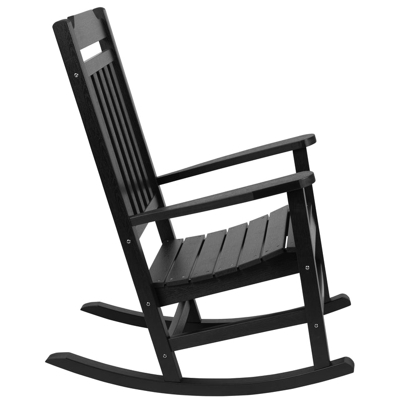 Hillford Poly Resin Indoor/Outdoor Rocking Chair