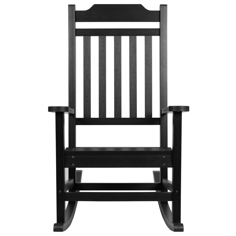 Hillford Poly Resin Indoor/Outdoor Rocking Chair
