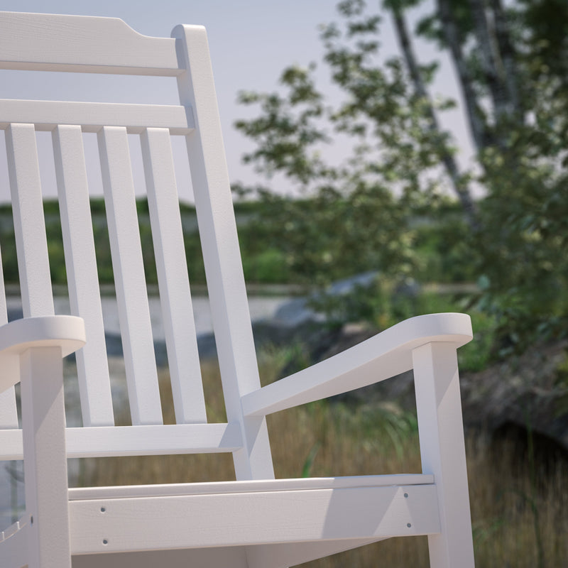 Hillford Poly Resin Indoor/Outdoor Rocking Chair