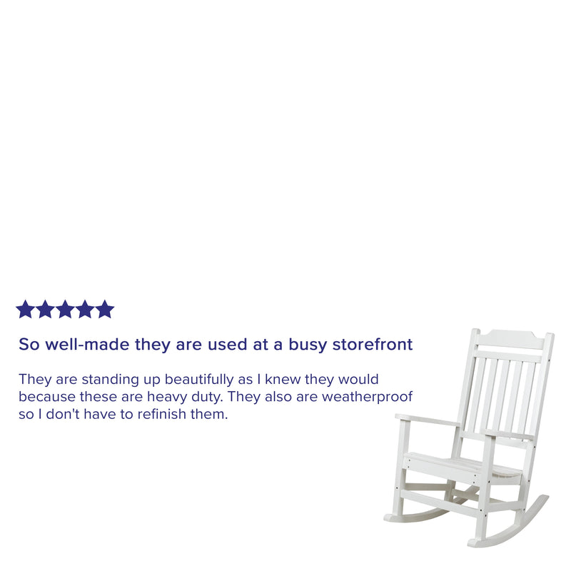 Hillford Poly Resin Indoor/Outdoor Rocking Chair