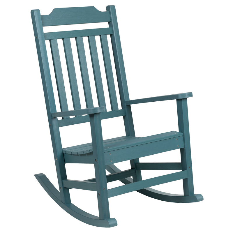 Hillford Poly Resin Indoor/Outdoor Rocking Chair