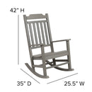 Hillford Poly Resin Indoor/Outdoor Rocking Chair