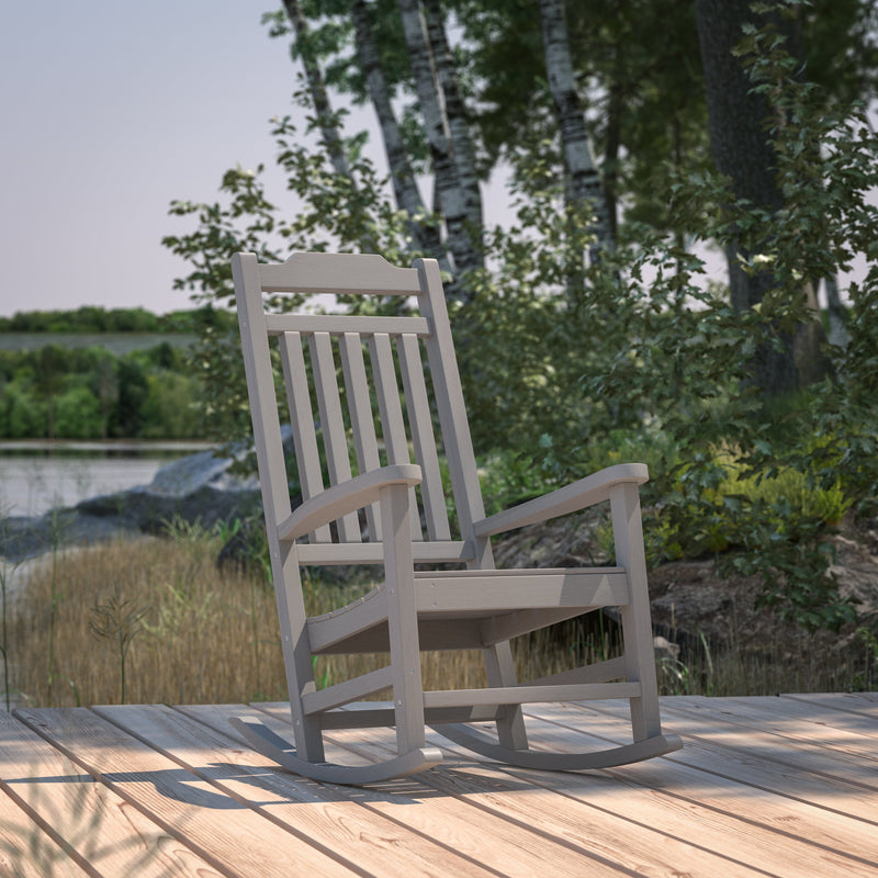 Hillford Poly Resin Indoor/Outdoor Rocking Chair