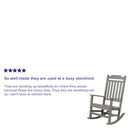 Hillford Poly Resin Indoor/Outdoor Rocking Chair