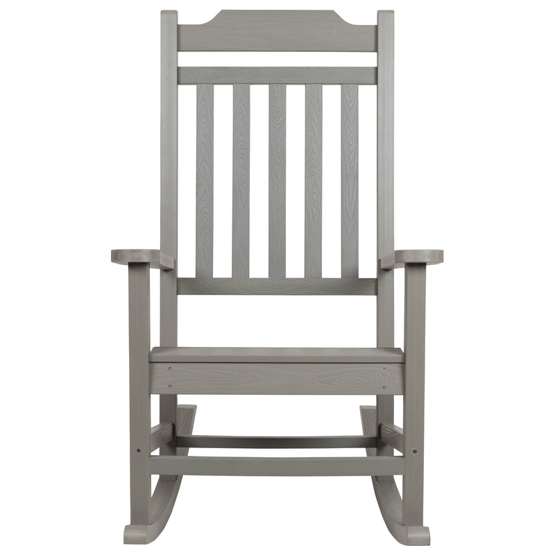 Hillford Poly Resin Indoor/Outdoor Rocking Chair