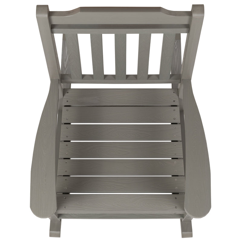 Hillford Poly Resin Indoor/Outdoor Rocking Chair
