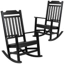 Set of 2 Hillford Poly Resin Indoor/Outdoor Rocking Chairs