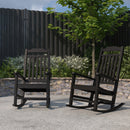 Set of 2 Hillford Poly Resin Indoor/Outdoor Rocking Chairs