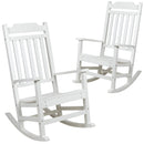 Set of 2 Hillford Poly Resin Indoor/Outdoor Rocking Chairs