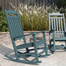 Set of 2 Hillford Poly Resin Indoor/Outdoor Rocking Chairs