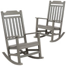 Set of 2 Hillford Poly Resin Indoor/Outdoor Rocking Chairs