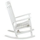 Hillford Poly Resin Indoor/Outdoor Rocking Chair with Side Table
