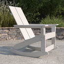 Wellington UV Treated All-Weather Polyresin Adirondack Rocking Chair