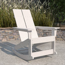 Wellington UV Treated All-Weather Polyresin Adirondack Rocking Chair