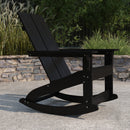 Wellington UV Treated All-Weather Polyresin Adirondack Rocking Chair