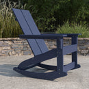 Wellington UV Treated All-Weather Polyresin Adirondack Rocking Chair