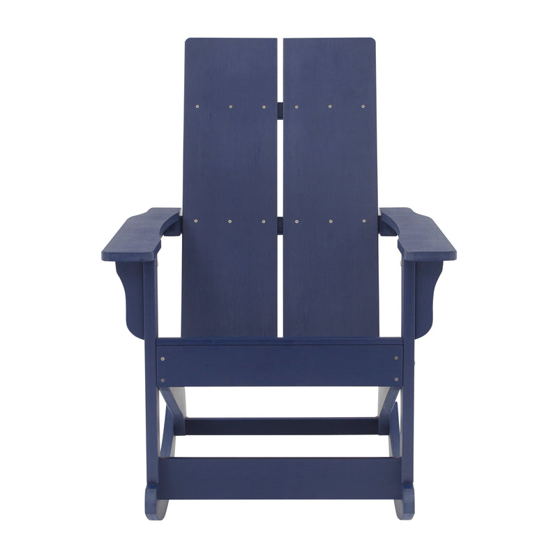 Wellington UV Treated All-Weather Polyresin Adirondack Rocking Chair