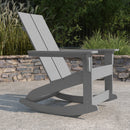 Wellington UV Treated All-Weather Polyresin Adirondack Rocking Chair