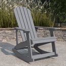 Atlantic All-Weather Polyresin Adirondack Rocking Chair with Vertical Slats