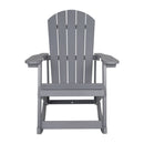 Atlantic All-Weather Polyresin Adirondack Rocking Chair with Vertical Slats
