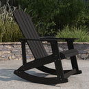 Atlantic All-Weather Polyresin Adirondack Rocking Chair with Vertical Slats